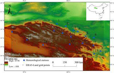 Evaluation of ERA5-Land reanalysis datasets for extreme temperatures in the Qilian Mountains of China